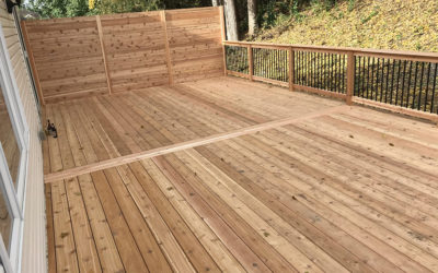 Cedar Deck in the Woods